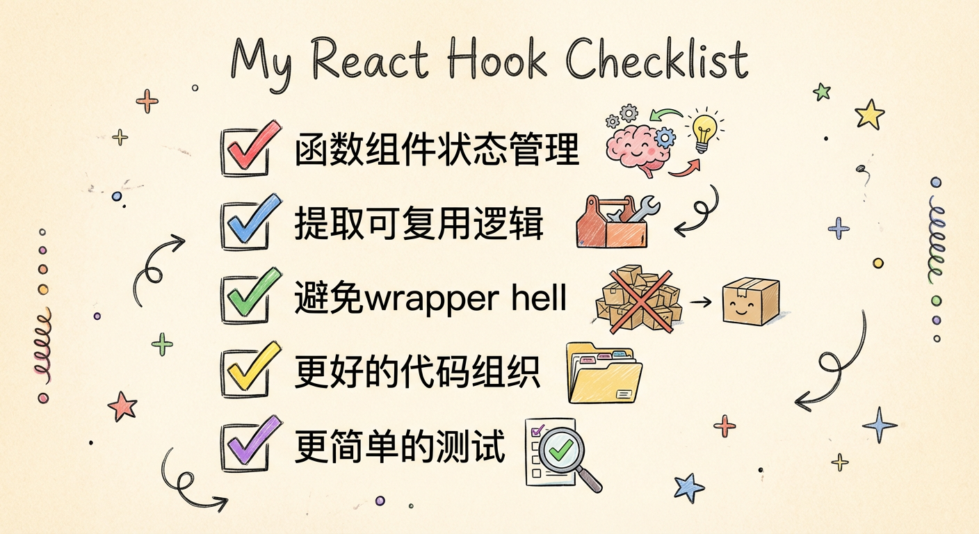 Hooks 的优势清单