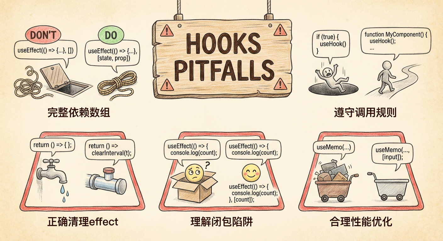 Hooks 常见陷阱
